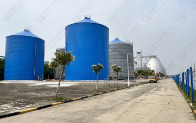 上海城市污水處理廠(chǎng)四聯(lián)AMS-L單膜氣柜